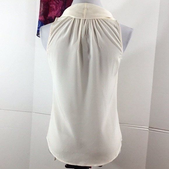 Trina Turk ivory sleeveless silk top - Picture 5 of 10